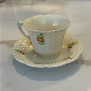 Lady Hamilton by Coalport Demitasse Teacup and Saucer Set